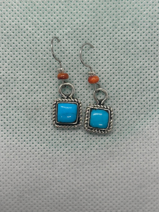 MA003 Sleeping Turquoise Earrings